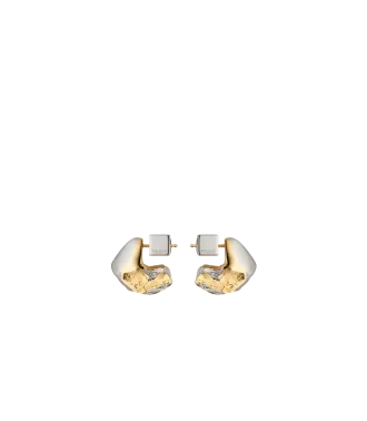 Eroz Stud Earrings Edition  Duo palladium with 24 carat gold plating