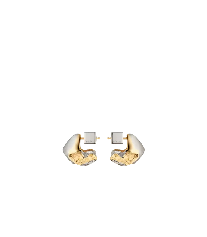 Eroz Stud Earrings Edition  Duo palladium with 24 carat gold plating