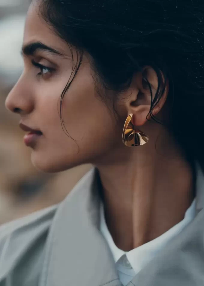 Éole Earrings Edition  24 carat gold gilded