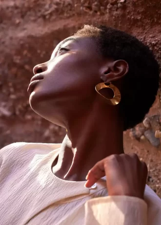 Éole Hoop Earrings Edition  24 carat gold gilded